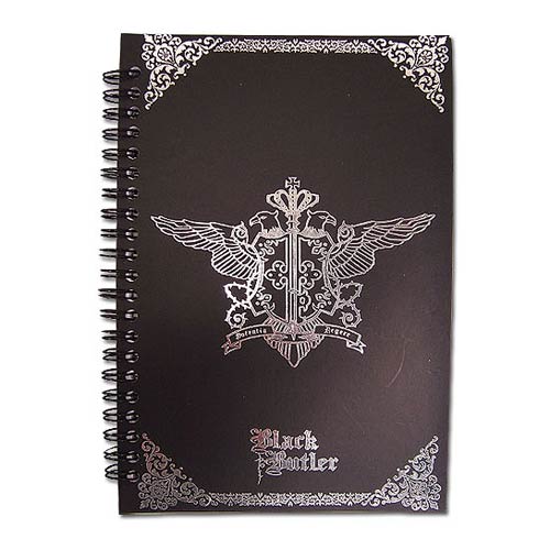 Black Butler Phantomhive Emblem Black Notebook